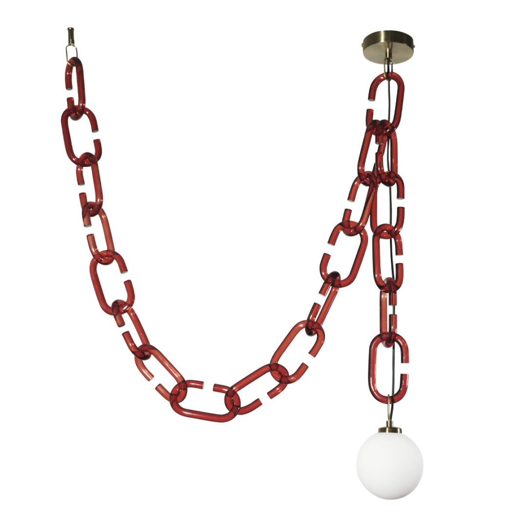 Подвесной светильник  Chain 10128C Red