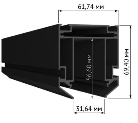 Профиль для магнитного шинопровода Skyline 220 ST015.129.02
