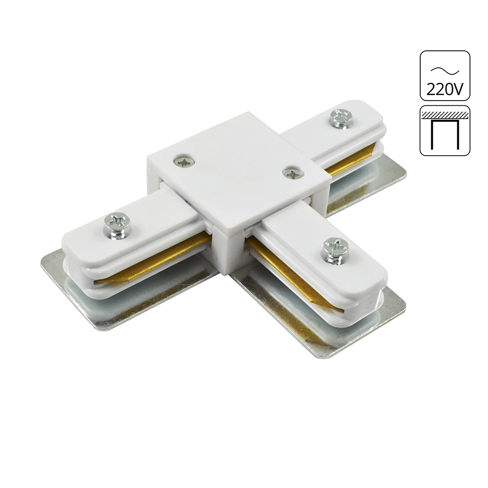 Коннектор T-образный для однофазного шинопровода   Track accessories A140033